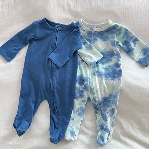 First Impressions Baby Footed Zip Pajamas, Size Newborn